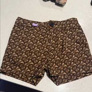 Burberry Brown Geometric boy girl Shorts